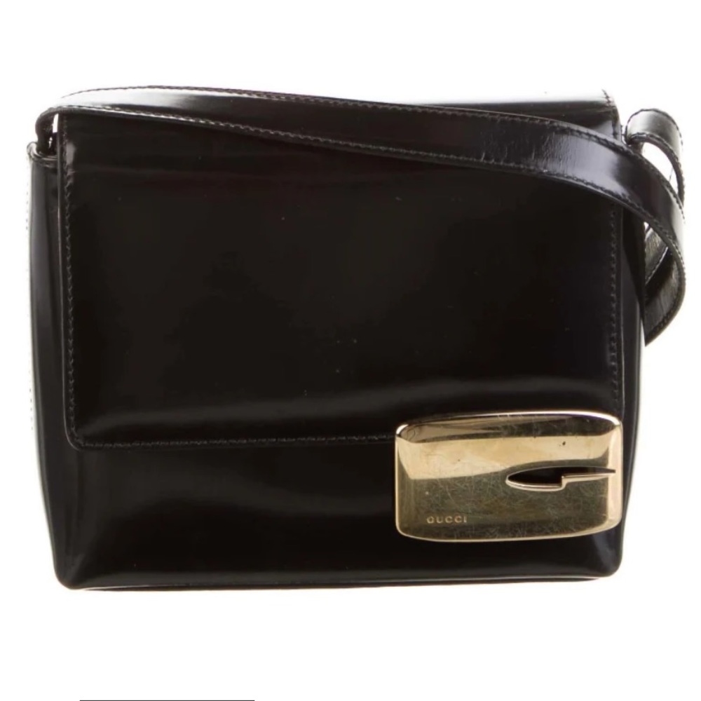 Gucci Authentic Plaque Shoulder Bag